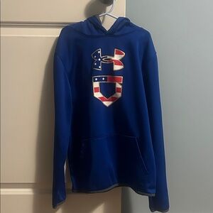 Under Armour Royal Blue Hoodie with Patriotic Logo